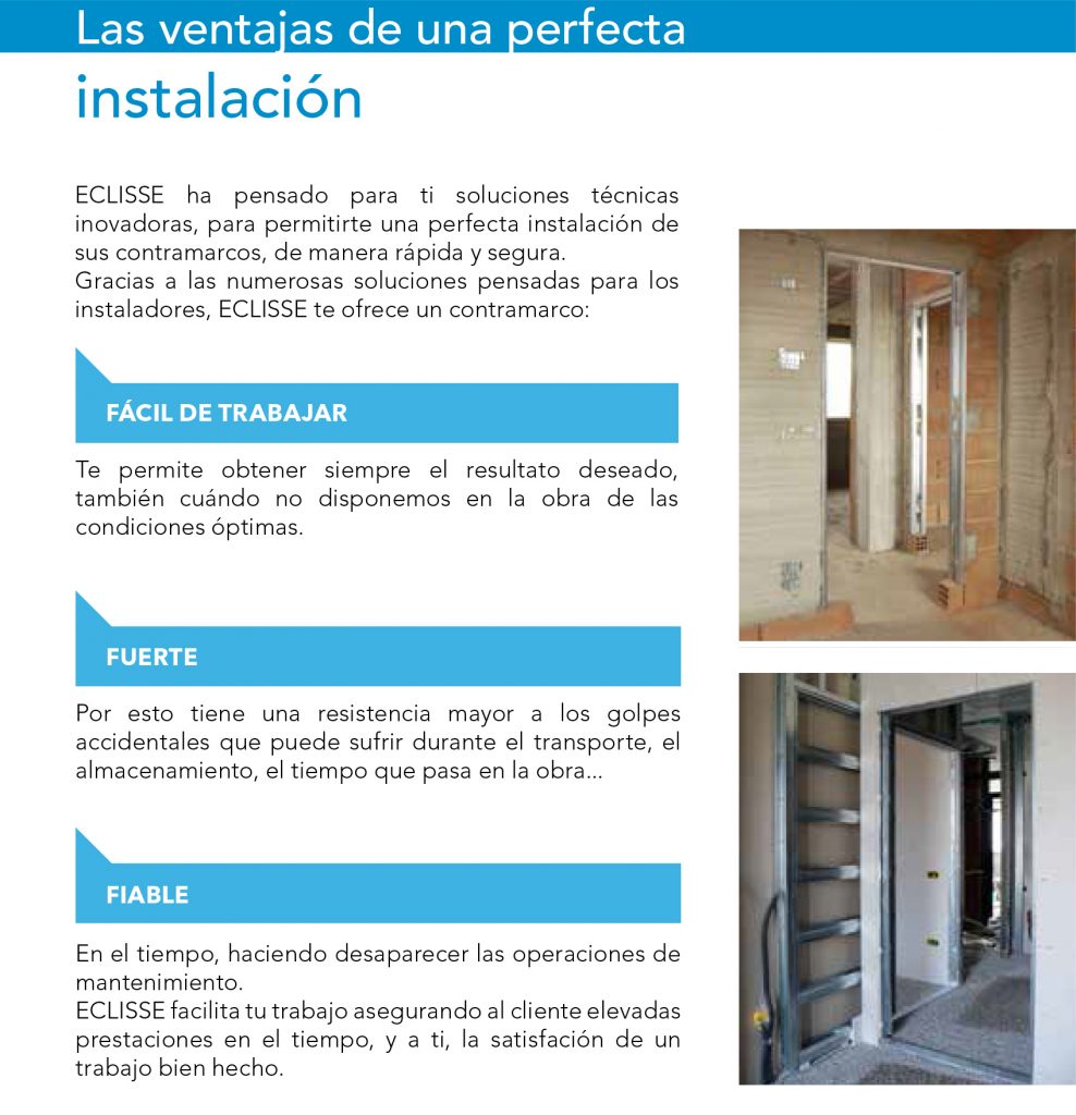 armazones para puertas correderas ocultas Eclisse ventajas armazones eclisse agloval