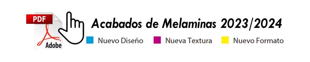 Listado Acabados de Melaminas 2023-2024 Finsa Agloval